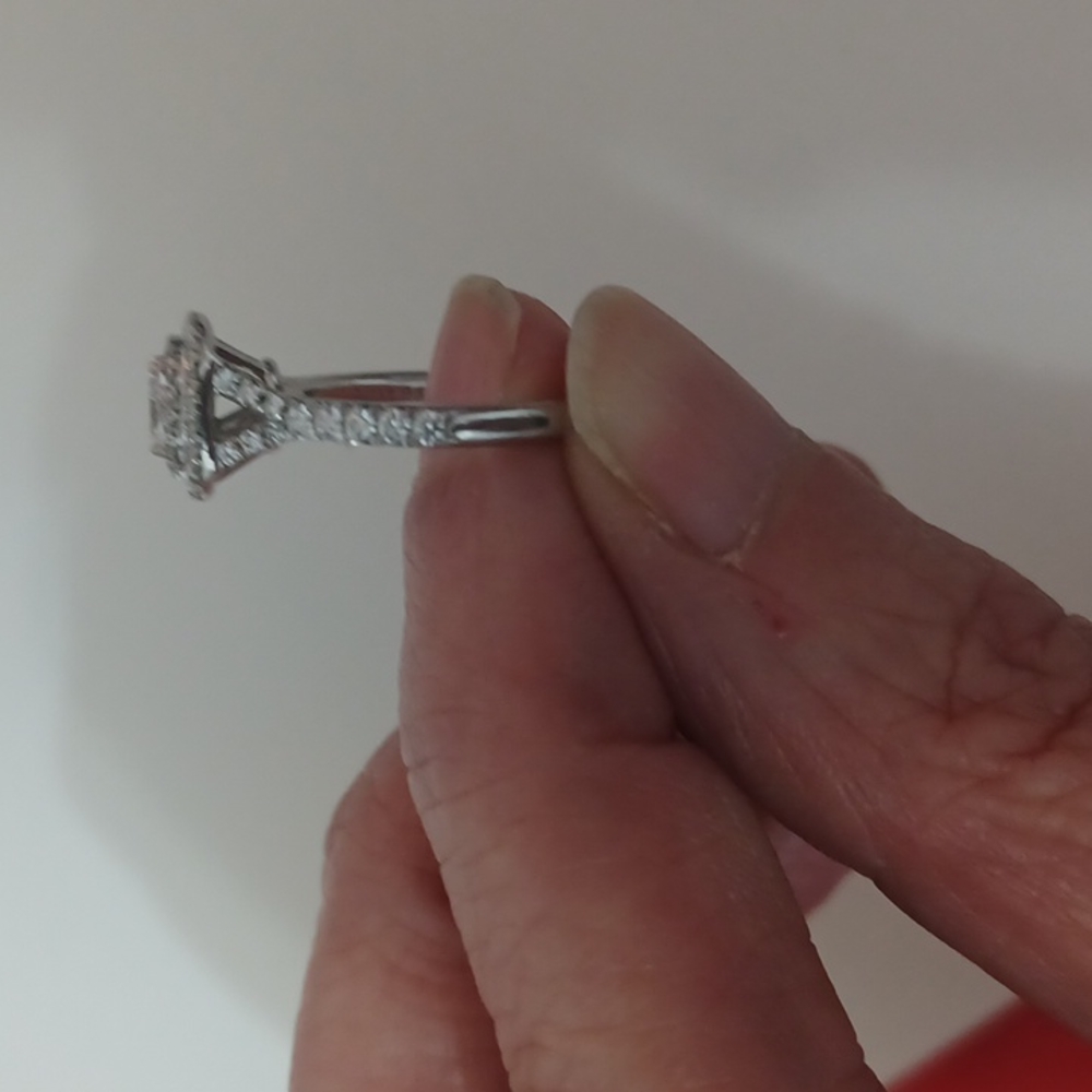 Tiffany soleste cushion cut diamond ring - Picture 8 of 8